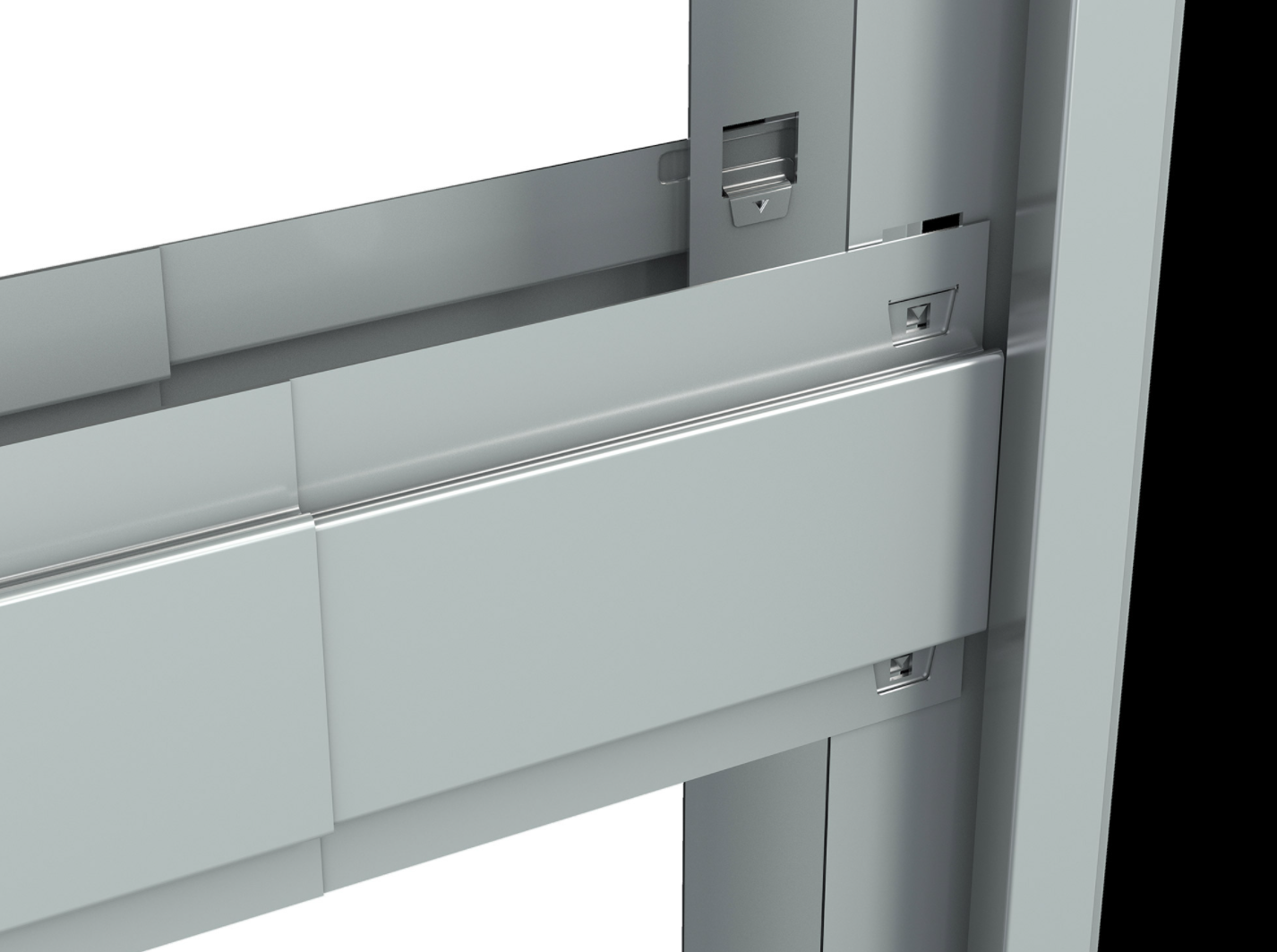 ONE (German measures) Sliding pocket door with wooden doorposts, plasterboard | PROMANI