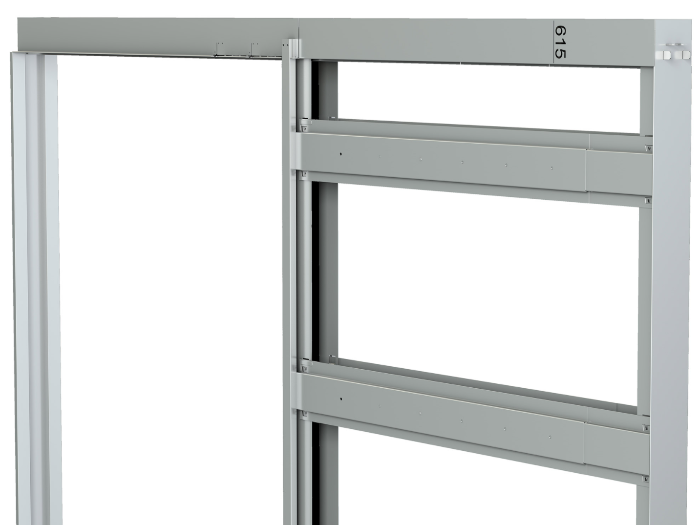 ONE (French/Dutch measures) Sliding pocket door with wooden doorposts, plasterboard | PROMANI
