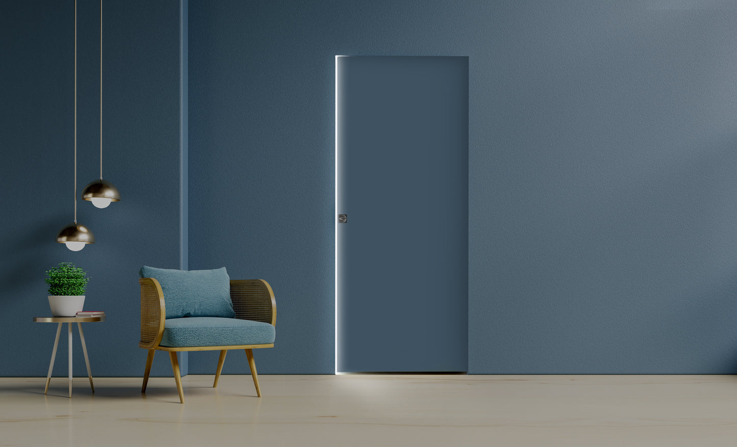FINE (Italian measures) Sliding pocket door without wooden doorposts for plasterboard | PROMANI