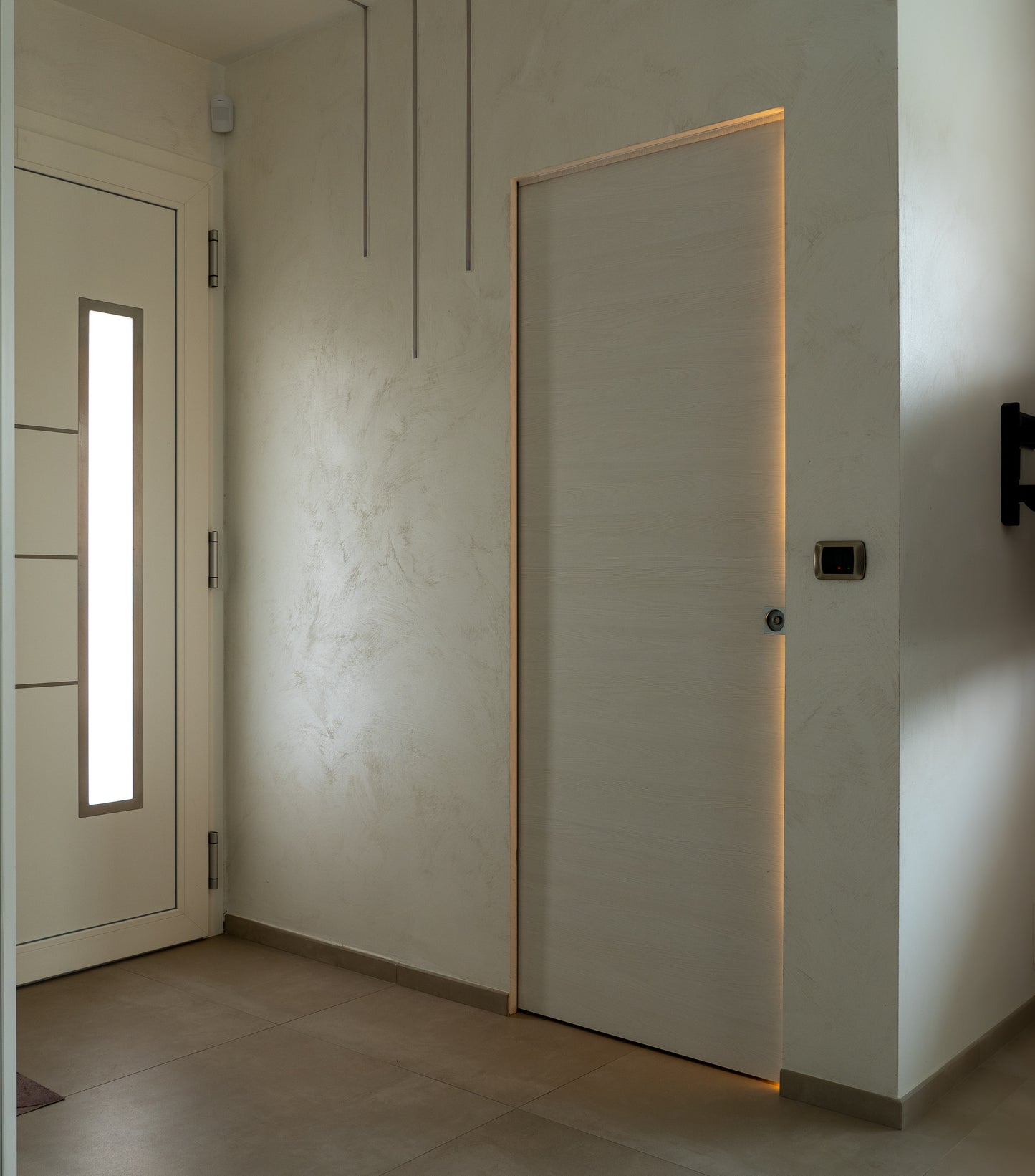 FINE (Italian measures) Sliding pocket door without wooden doorposts for plasterboard | PROMANI